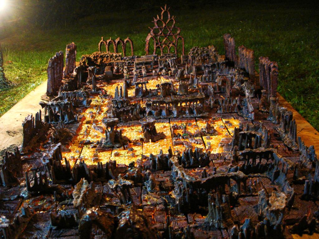 Cave, Cave Complex, Crypt, Dungeon, Game Board, Gameing Table, Lava